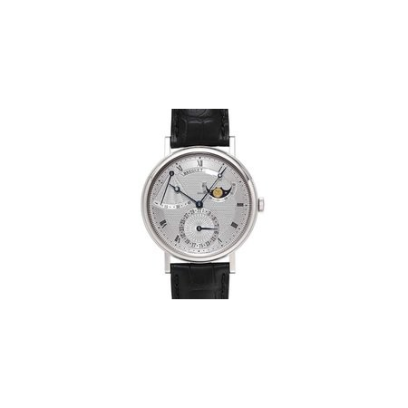 Breguet Classique Power Reserve Silver Dial Automatic White Gold Men's Watch 7137bb/11/9v6