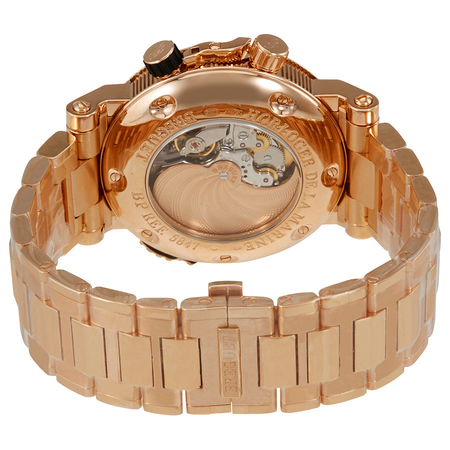 Breguet Marine Royale Black Rhodium Dial Men's 18kt Rose Gold Watch 5847BR/Z2/RZ0