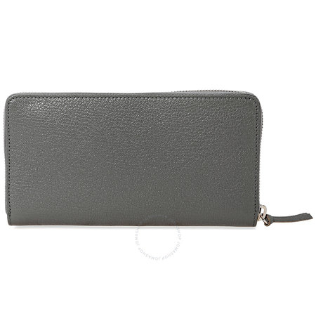 Balenciaga Classic Metallic Edge Continental Zip Wallet- Grey 390187 AQ40N 1320