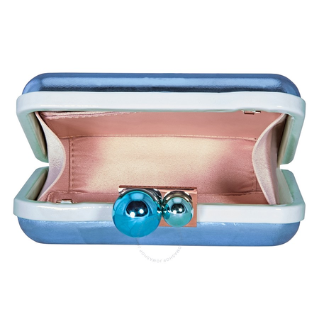 Sophia Webster Vivi Lilico Crystal Box Clutch Bag- Blue BSS17050