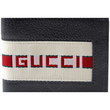 Gucci Men's Billfold Wallet New Black  Billfold 408827 CWGRN 1094
