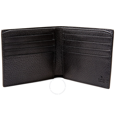 Gucci Men's Billfold Wallet New Black  Billfold 408827 CWGRN 1094