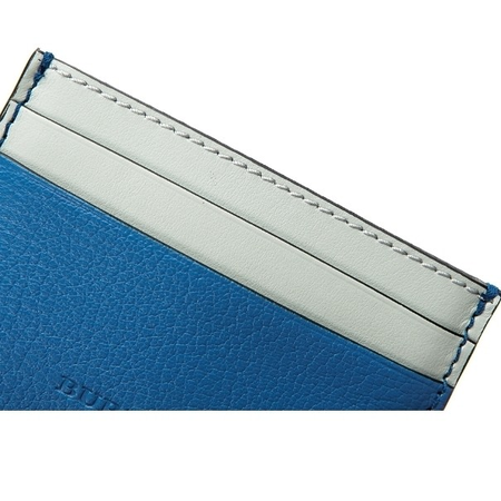 Burberry Accessories WSLG Card Case Supple/Goat Leather Bleu Hydra Colorblock Cardcase 4074982