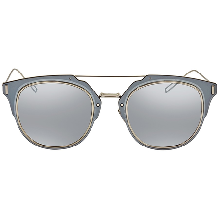 Dior Composit Silver Mirror Geometric Men's Sunglasses DIORCOMPOSIT1.F 010/0T 65