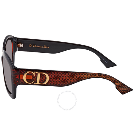 Dior Grey Square Ladies Sunglasses DDIORDCB2M54