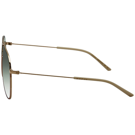 Gucci Gucci Green Aviator Men's Sunglasses GG0440S 004 61 GG0440S 004 61