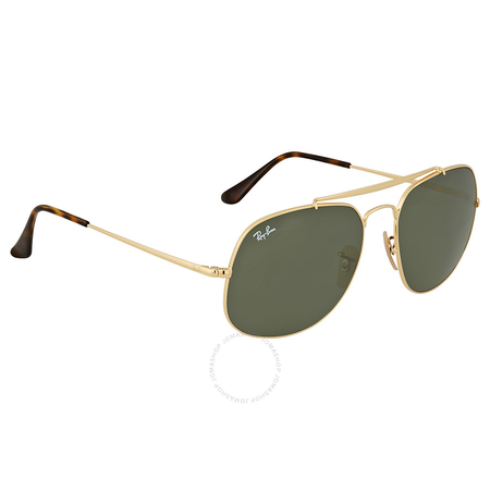Ray Ban General Green Classic G-15 Metal Sunglasses RB3561 001 57