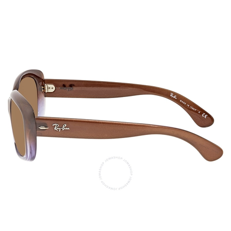 Ray Ban RayBan Jackie Ohh Brown Gradient Rectangle Sunglasses RB4101 860/51 58 RB4101 860/51 58