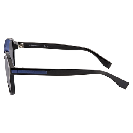Fendi Fendi Angle Grey Geometric Men's Sunglasses FFM0026GS807IR56 FFM0026GS807IR56