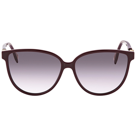 Fendi Fendi F is Fendi Grey Shaded Butterfly Ladies Sunglasses FF0345S0T79O59 FF0345S0T79O59