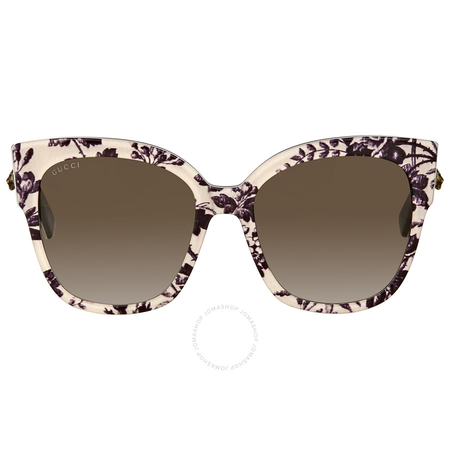 Gucci Brown Gradient Square Sunglasses GG0059S 004 55 GG0059S 004 55