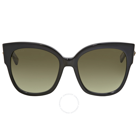 Gucci Green Gradient Cat Eye Sunglasses GG0059S 001 55
