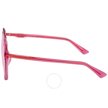 Gucci Pink Round Alternate Fit Sunglasses GG0257SA 005 59 GG0257SA 005 59