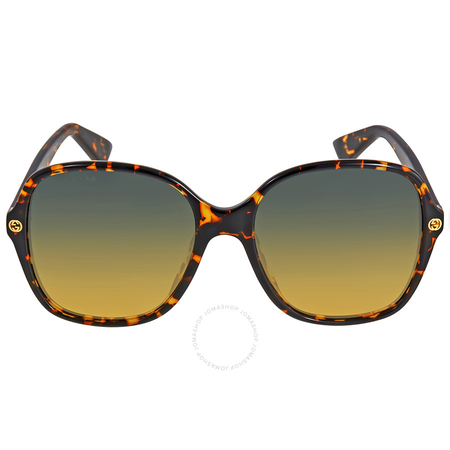Gucci Square Havana Sunglasses GG0092S 003 55