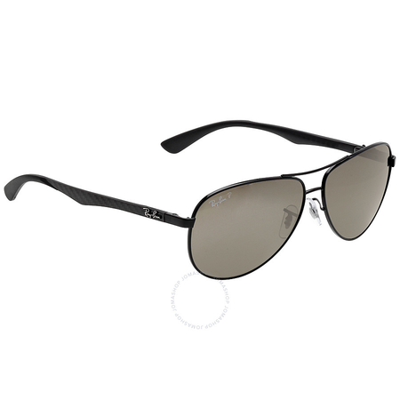 Ray Ban Aviator Polarized Grey Mirror Sunglasses RB8313 002/K7 61-13 RB8313 002/K7 61-13