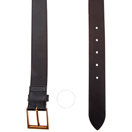 Gucci Men's Leather Belt with Web- Size 105 Cm 495125 DT99T 1060