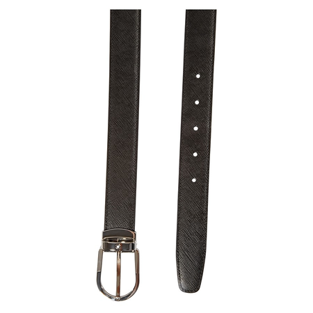 Montblanc Reversible Leather Belt- Black/Brown 113834