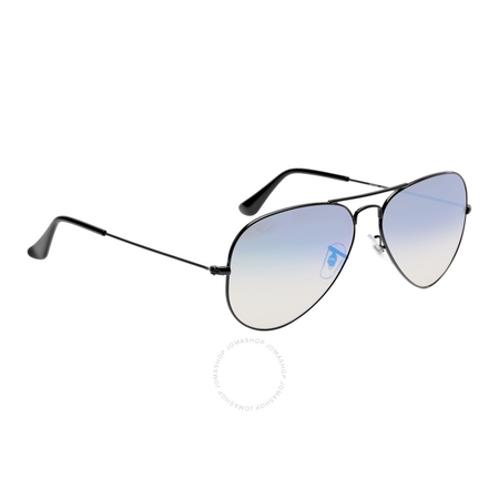 Ray Ban Aviator Flash Blue Gradient Flash Sunglasses RB3025 002/4O 58-14 RB3025 002/4O 58-14