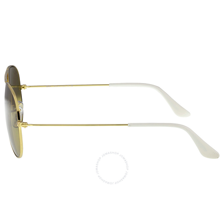 Ray Ban Ray-Ban Aviator Gradient Brown-Silver Mirror 55 mm Ladies Sunglasses RB3025 001/3K 55-14