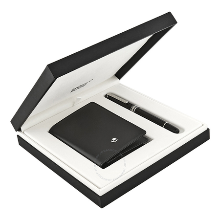 Montblanc Meisterstuck Classique Rollerball Pen and Business Card Holder Gift Set 118907