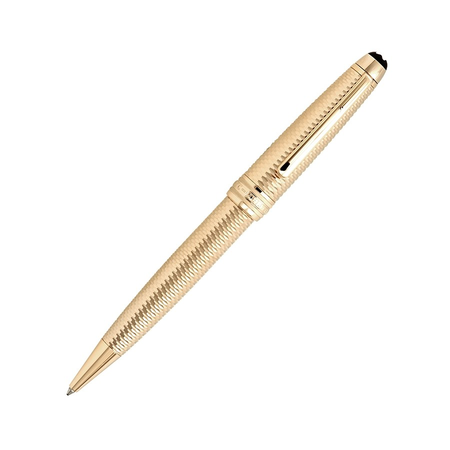 Montblanc Meisterstuck Geometry Solitaire Champagne Gold LeGrand Ballpoint Pen 118103