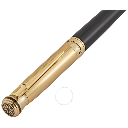 Picasso and Co Black/Yellow Gold-Plated Plated Ballpoint Pen P903BGTB