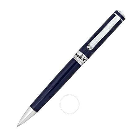 Picasso and Co Rhodium/Navy Blue Lacquer Ballpoint Pen PS902BLSB
