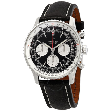 Breitling Navitimer 1 Chronograph Automatic Chronometer Black Dial Men's Watch AB0121211B1X1