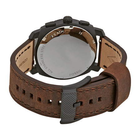 Fossil Machine Chronograph Dark Brown Dial Men's Watch Set FS5251SET