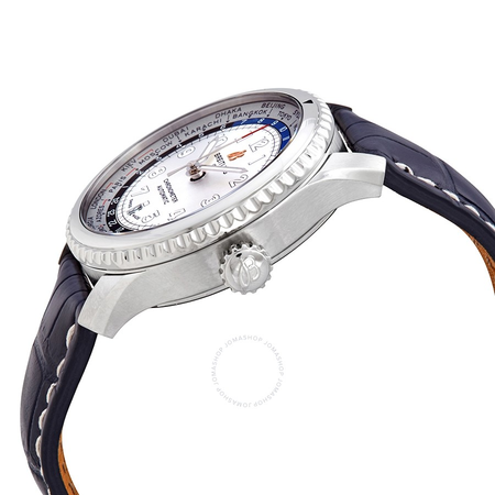 Breitling Navitimer 8 Unitime Automatic Silver Dial Men's Watch AB3521U01G1P2
