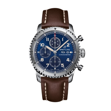 Breitling Aviator 8 Chronograph Automatic Chronometer Blue Dial Men's Watch A13316101C1X4