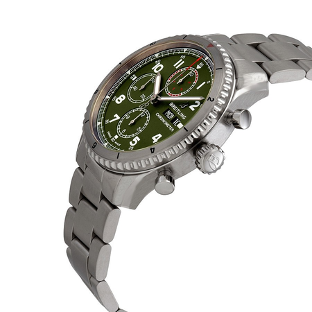 Breitling Aviator 8 Chronograph Curtiss Warhawk Automatic Green Dial Men's Watch A133161A1L1A1
