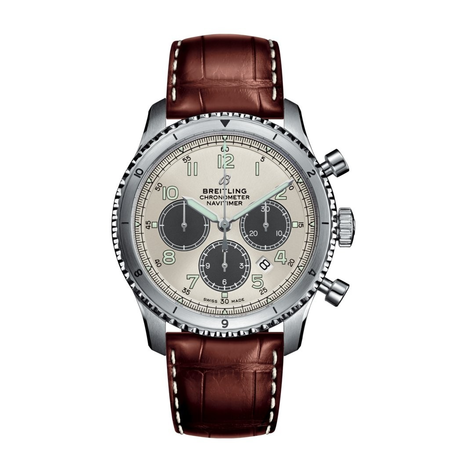 Breitling Navitimer 8 Chronograph Automatic Chronometer Silver Dial Men's Watch AB01171A1G1P1