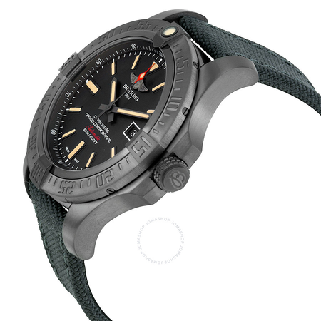 Breitling Avenger Blackbird Black Dial Canvas Military Strap Automatic Men's Watch V1731010-BD12-100W-M20BASA.1