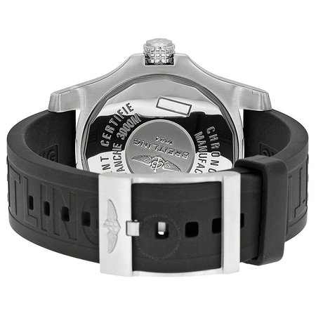 Breitling Avenger II Seawolf Black Dial Black Rubber Men's Watch A1733110-BC30