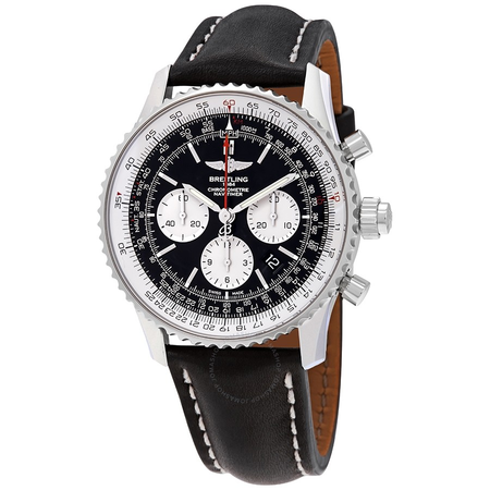 Breitling Navitimer Rattrapante Chronograph Automatic Black Dial Men's Watch AB031021/BF77/441X