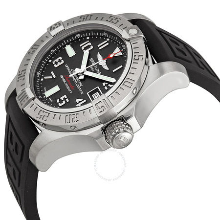 Breitling Avenger II Seawolf Black Dial Black Rubber Automatic Men's Watch A1733110-F563BKPD3 A1733110-F563-153S-A20DSA.2