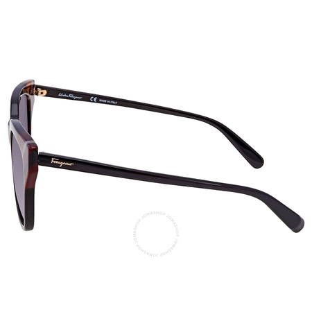 Ferragamo Ferragamo Black Rectangular Ladies Sunglasses SF875S 001 53 SF875S 001 53