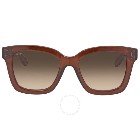 Ferragamo Brown Gradient Square Ladies Sunglasses SF858S21053
