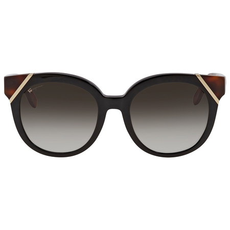 Ferragamo Dark Grey Gradient Cat Eye Ladies Sunglasses SF836S00653
