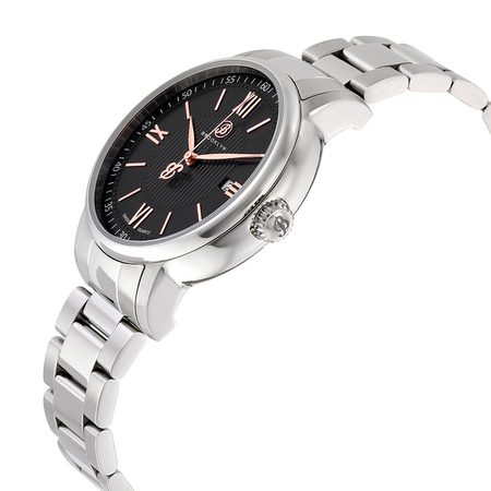Brooklyn Watch Co. Brooklyn Livingston Classic Swiss Quartz Black Dial Men's Watch 101-M1212