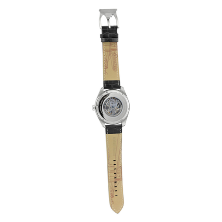 Brooklyn Watch Co. Brooklyn Pierrepont Skeleton Automatic Silver Dial Men's Watch 200-M1121