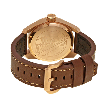 Brooklyn Watch Co. Lafayette White Dial Rose Gold-tone Men's Watch CLA-A