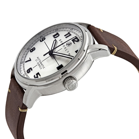 Brooklyn Watch Co. Gowanus Automatic Silver Dial Men's Watch 8600A5