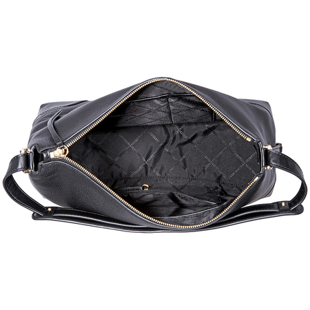 Michael Kors Crosby Large Pebbled Leather Shoulder Bag - Black 30H8GCBL3L-001