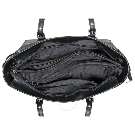 Michael Kors Voyager Medium Leather Tote - Black 30H7SV6T8L-001