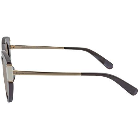 Ferragamo Grey Gradient Oval Ladies Sunglasses SF840SA00154