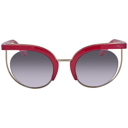 Ferragamo Grey Mirror Square Ladies Sunglasses SF909S 544 51