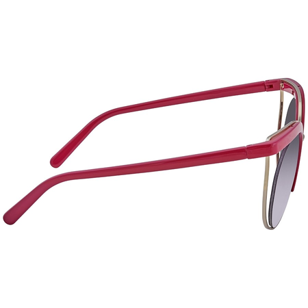 Ferragamo Grey Mirror Square Ladies Sunglasses SF909S 544 51