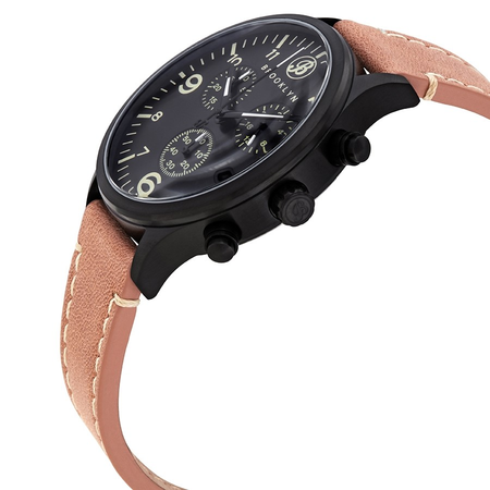 Brooklyn Watch Co. Bedford Brownstone II Quartz Black Dial Men's Watch 307-BLK-3